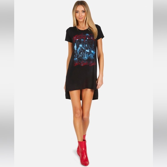 NEW LAUREN MOSHI X MOTLEY CRUE GIRLS GIRLS GIRLS T-SHIRT DRESS - Picture 4 of 14